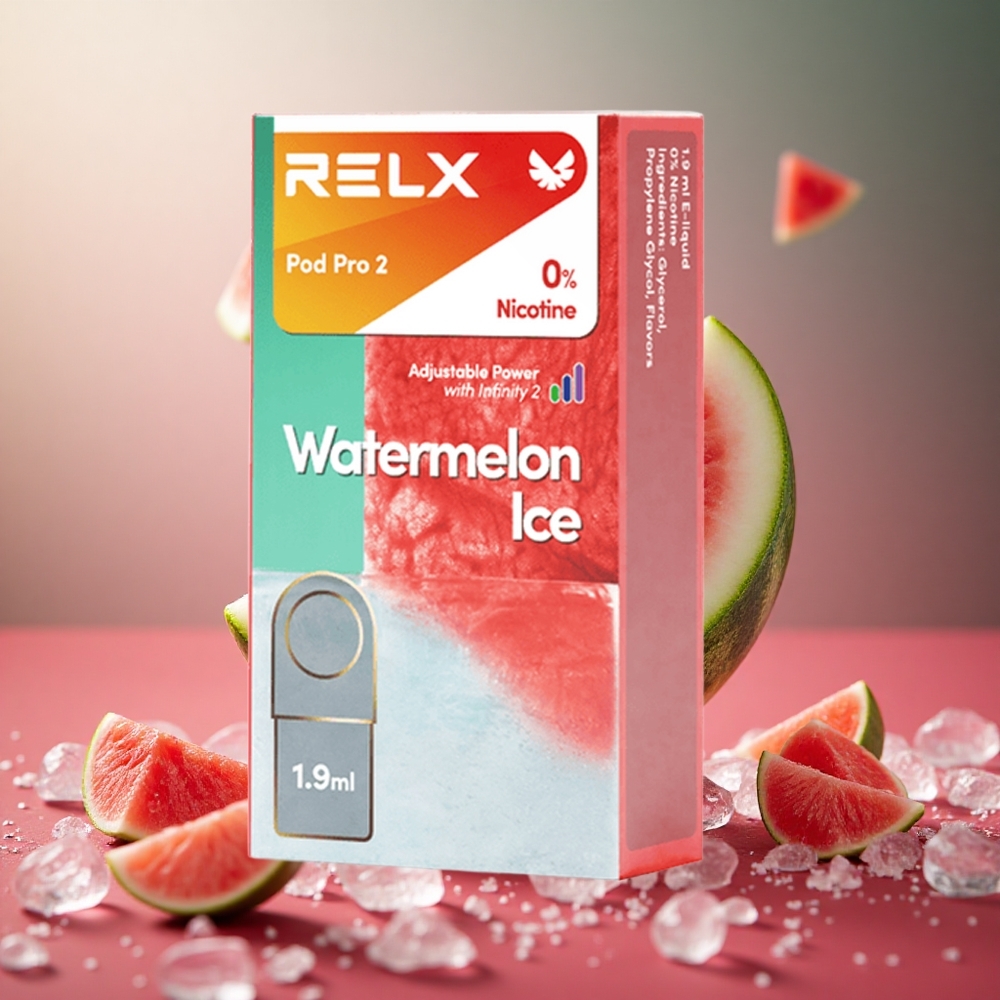 Watermelon Ice Relx Pod Pro 2 600 Puffs 3 Voltage Adjustment